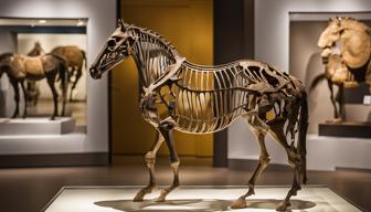 Schwangeres Urpferdchen in Grube Messel entdeckt und nun im Museum ausgestellt