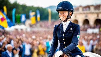 Sophie Hinners gewinnt ihren ersten Weltcup-Sieg im Springreiten